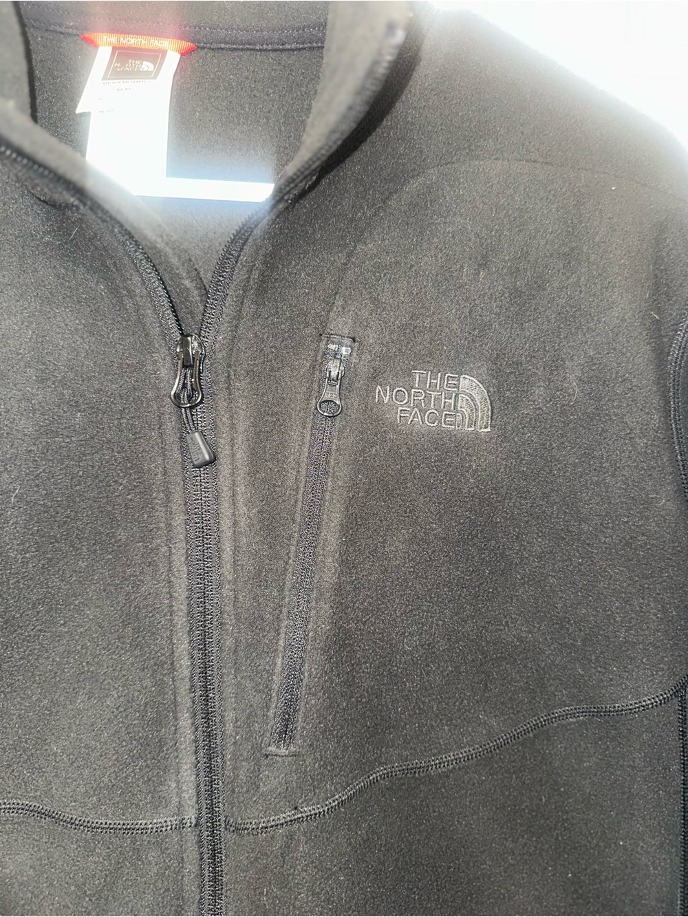The North Face Men's Black Full-Zip Lightweight Fleece Jacket